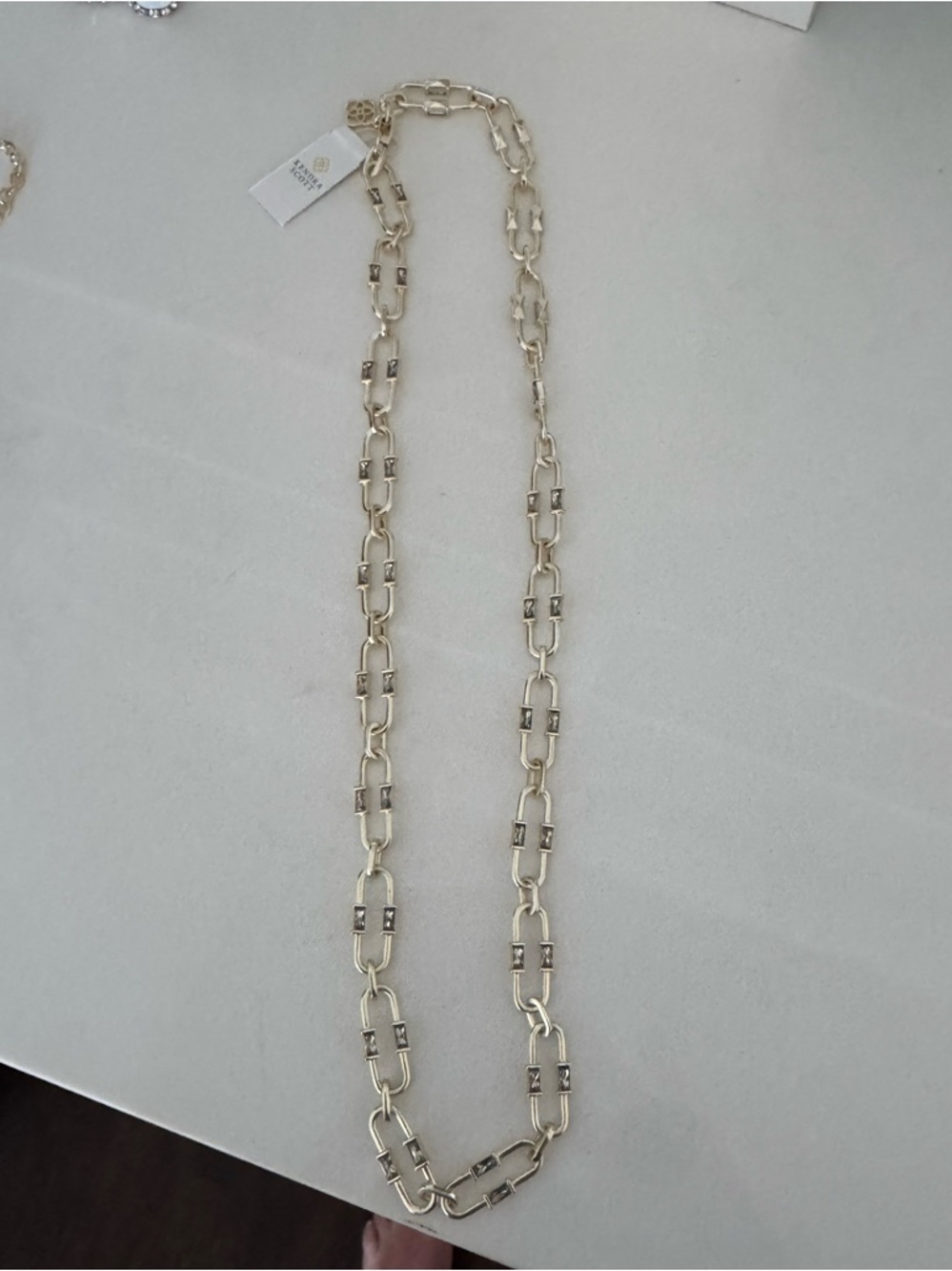 Kendra Scott gold link necklace NWT